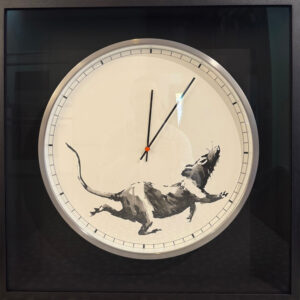 Banksy Rat Clock